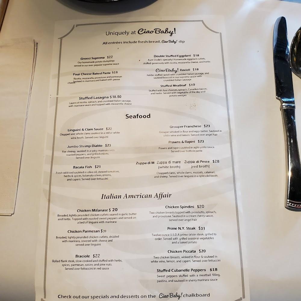 Ciao Baby! Menu image 1