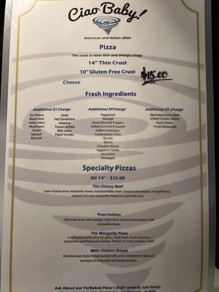 Ciao Baby! Menu image 4